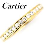 カルティエ ハーフエタニティー ダイヤモンド リング K18YG ♯51