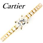 ショッピングドゥ エタンセル ドゥ カルティエ プリンセスカット ダイヤモンド リング K18YG ♯51 証明書