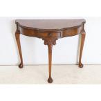 cl-4 1960 годы Англия производства Vintage walnut корзина для рыбы to Lien форма выдвижной ящик имеется большой пристенный столик отверстие стол боковой стол половина иен бесплатная доставка 