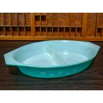 ショッピングパイレックス 【レア】JAJ PYREX パイレックス ラージキャセロール  イギリス アンティーク 食器 耐熱ミルクガラス