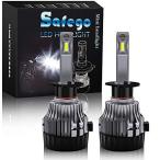 Safego H1 LED ヘッドライト 車用 電球 キット 車検対応 一体型 60W(30Wx2) 10000ルーメン 高輝度 LED チップ搭載