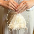 ショッピングリングピロー サーバーバスケットLサイズ付き ローズベールのリングピロー完成品 シャンパンゴールド 結婚式 リングボーイ リングガール