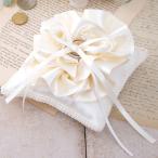 大輪ローズのリングピロー手作りキット（スクエア）シャンパンゴールド 手作り結婚式 リングボーイ リングガール