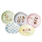ミッキー&ミニー プレート5枚 食器セット スケッチスタイル ディズニー 直径約13.2cm 磁器 日本製 結婚式 引出物 新生活
