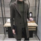 4色メンズチェスターコートトレンチ...