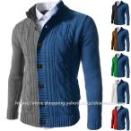 ニットカーディガンメンズケーブルニ...