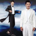 メンズフォーマル タキシードスーツ  燕尾服 スーツ/ズボン/蝶タイ/カマーベルト 4点セット 結婚式パーティ  お呼ばれ 披露宴　二次会 冠婚葬祭  S-3XL