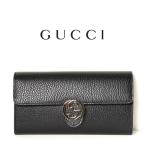 グッチ GUCCI 長財布 インターロッキングG 二つ折り ブラック 615524 CAO0G 1000【純正☆紙袋リボン選択可】レディース 正規アウトレット品  送料無料