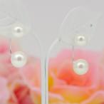 Yahoo! Yahoo!ショッピング(ヤフー ショッピング)【送料無料】Ｋ１８WG　アコヤ真珠  ピアス 7.0mm〜 6.5mm〜 パーティー　結婚式　卒業式　入園式　入学式　母の日　プレゼント　ホワイトデー　冠婚葬祭