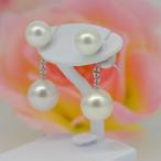 Yahoo! Yahoo!ショッピング(ヤフー ショッピング)【送料無料】Ｋ１８WG　アコヤ真珠  ピアス 7.0mm〜 6.5mm〜 パーティー　結婚式　卒業式　入園式　入学式　母の日　プレゼント　ホワイトデー　冠婚葬祭