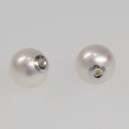 Yahoo! Yahoo!ショッピング(ヤフー ショッピング)【送料無料】Ｋ18WG アコヤ真珠ピアスキャッチ 7.5〜8.0ｍｍ パーティー　結婚式　卒業式　入園式　入学式　母の日　プレゼント　ホワイトデー　冠婚葬祭