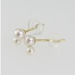 Yahoo! Yahoo!ショッピング(ヤフー ショッピング)【送料無料】K18 アコヤ真珠 ピアス 2.0mm〜3.0ｍｍ 〜パーティー　結婚式　卒業式　入園式　入学式　母の日　プレゼント　冠婚葬祭