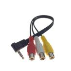 4 высшее 3.5mmL знак type RCA женский изменение AV кабель TOSHIBA соответствует сменный товар Toshiba соответствует 0.2m 4 высшее 3.5mm L/V/G/R. линия ( мужской )-RCA( женский )