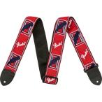 Fender USA [ получение заранее сильно сниженная цена распродажа ] Monogrammed Strap Red/White/Blue(#0990682000)