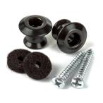 Dunlop (Jim Dunlop) STRAPLOK DUAL DESIGN STRAP BUTTON SETS BLACK [2PSLS033BK]