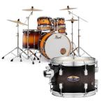 Pearl Decade Maple Ready Set Go シンバル付きドラムフルセット 〜Two Crash Cymbal Version〜 - Satin Black Burst [DMP825S/C-2CSN #262]...