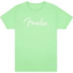 Fender 【夏のボーナスセール】 FENDER SPAGHETTI LOGO T-SHIRT SURF GREEN（XLサイズ）