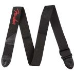 Fender USA [ получение заранее сильно сниженная цена распродажа ] Fender Black Polyester Logo Straps (Black/Red) [0990662015]