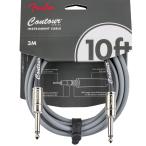 Fender USA 【大決算セール】 CONTOUR SERIES INSTRUMENT CABLE (10feet/INCA SILVER)(#0990571124)