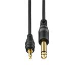 audio-technica AT-MI65/1.5 (1.5m)(オーディオテクニカ)(3.5mmモノラルミニプラグ-6.3mmモノラル標準プラグ)