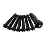 Fender USA ACOUSTIC BRIDGE PIN SET (BLACK WITH WHITE DOT) (#0990402006)