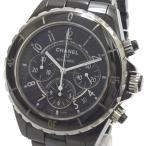 Ae384831 シャネル 腕時計 J12 クロノグラフ H0940 自動巻き ブラック メンズ C ...