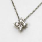 Ae433011 スタージュエリー ペンダントネックレス ブライテストスター 2XN0356 Pt950 4Pダイヤモンド D0.13ct STAR JEWELRY 美品【質みなみ・荒江店】