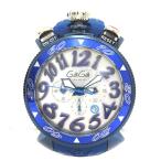 Ae541361 ガガ・ミラノ メンズ 腕時計 6053.1 MM48 クロノグラフ クォーツ ラバーベルト Gaga Milano 中古【質みなみ・荒江店】