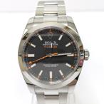 Dz403211 ロレックス 腕時計 オイスター パーペチュアル ミルガウス 116400 ブラック メンズ ROLEX 中古 磨き済み