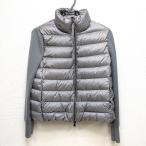 Dz808661 モンクレール ダウンジャケット トリコット カーディガン cardigan tricot XS グレー レディース MONCLER 中古美品