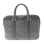 Yahoo! Yahoo!ショッピング(ヤフー ショッピング)Ft1011091 コーチ ビジネスバッグ シグネチャー F54803 ブラック メンズ COACH 中古【質みなみ・二又瀬店】