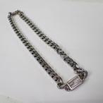 Ft1293481 フェンディ ネックレス バゲットネックレス シルバー メンズ FENDI 中古