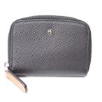 Ft1296821 ジョルジオアルマーニ コインケース ラウンド ブラック/ブラウン メンズ GIORGIO ARMANI 中古