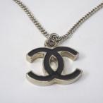 Ft545743 シャネル ネックレス ココマーク 07 V シルバー×ブラック レディース CHANEL 中古【質みなみ・二又瀬店】
