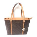 Ft625842 マイケルコース トートバッグ MK総柄 ブラウン レディース Michael Kors 中古