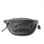 ショッピングスタッズ Ft635841 コーチ ウエストバッグ 斜め掛け ウエストポーチ スタッズロゴ F88875 ブラック メンズ COACH 中古
