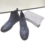 Ft949541 ジミーチュウ 靴 ハイカットシューズ ウイングチップ ネイビー×グラデーション メンズ JIMMY CHOO 中古【質みなみ・二又瀬店】