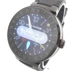 ID6261 LOUIS VUITTON ルイ・ヴィトン タンブールホライゾン QA002Z スマートウォッチ 腕時計 ブラック メンズ 美品 中古【質みなみ・到津店】