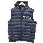 IT72961 モンクレール ダウンベスト LARUNS GILET E10914334494 ネイビー サイズ4 メンズ MONCLER 中古