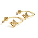 IT788412 ルイ・ヴィトン ピアス クレオールXS Q96332 K18 ダイヤモンド レディース LOUIS VUITTON 中古