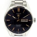 KR4641 タグホイヤー 腕時計 カレラ キャリバー5 CALIBRE5 WAR201C-1 自動巻き SS ブラック文字盤 メンズ TAG HEUER 良好・中古【質みなみ・小倉店】