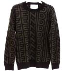 ショッピングJACOBS Th615561 フェンディ セーター FENDI × MARC JACOBS FZX131 AMBX ブラック系 44サイズ メンズ マークジェイコブスコラボ 中古