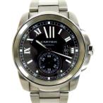 Th879311 カルティエ 腕時計 カリブル ドゥ カルティエ Calibre de Cartier W7100016 自動巻き ブラック文字盤 CARTIER 良好・中古【質みなみ・千早駅前店】