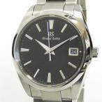 Th897131 グランドセイコー GS  メンズ腕時計 Heritage Collection SBGP011 9F85-0AC0 SS クオーツ ブラック文字盤 SEIKO 美品・中古【質みなみ・千早駅前店】