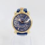 Ts727882 ガガ・ミラノ 腕時計 マニュアーレ48 ネイビー文字盤 Gaga Milano 中古【質みなみ・高砂店】