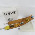 Ts742791 ロエベ ショルダーストラップ アルファベットロゴ付 0010525889 ブラウン系 レザー LOEWE 中古【質みなみ・高砂店】