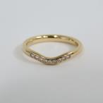 Ts802051 ティファニー リング・指輪 カーブドバンドリング ダイヤモンド付 K18PG ＃8.5号 #約2.6ｇ レディース TIFFANY&amp;Co. 美品