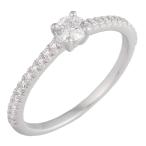 ◆ミウラ◆ ティファニー TIFFANY&amp;Co. ノヴォ ラウンド ブリリアント エンゲージメント リング パヴェ ダイヤ 10号 Pt950 仕上済