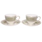 ◆ミウラ◆ ウェッジウッド WEDGWOOD コロンビア セージ グリーン ティーカップ&ソーサー 2客セット 未使用