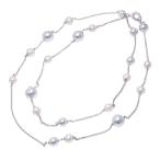 ◆ミウラ◆ ジョージ・ジェンセン GEORG JENSEN スフィア ロング パール ネックレス シルバー925